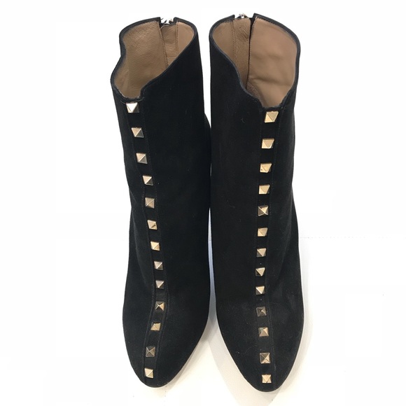 Valentino Shoes - VALENTINO Suede Rockstud Booties Sz 40